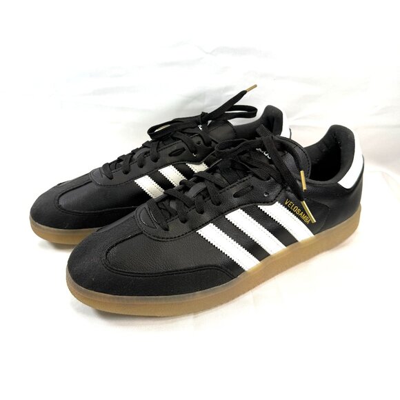 Adidas Velosamba Vegan Black White Gum Cycling Shoes | Size US 11.5 | Like New - Picture 1 of 8